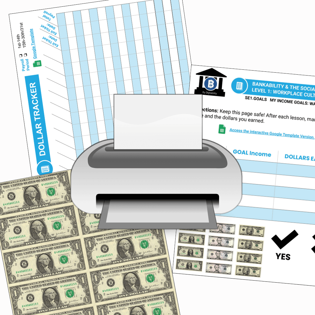 Bank Statement Printables graphic