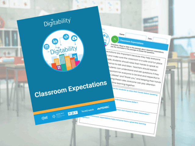 Digitability Free Resource | Classroom Expectations