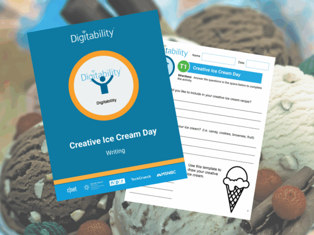 Digitability Free Resource | Creative Ice Cream Day