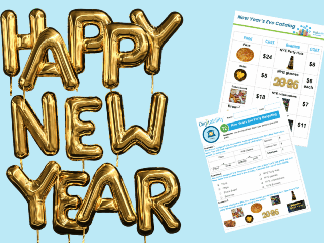 Digitability Free Resource | New Years Eve Budget 2025