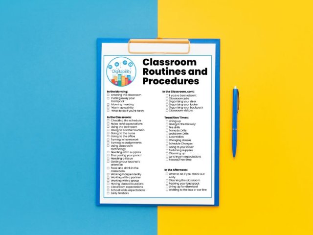 Free Routines and Procedures Checklist to Reteach after a Break